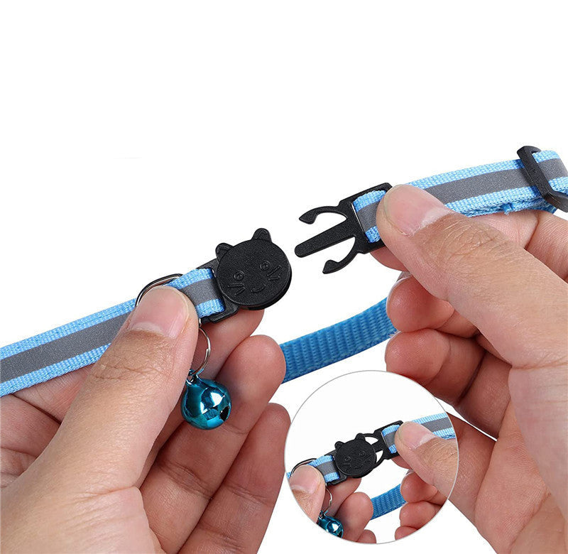 Groom Glory Reflective Nylon Pet AirTag Collar - Waterproof Holder