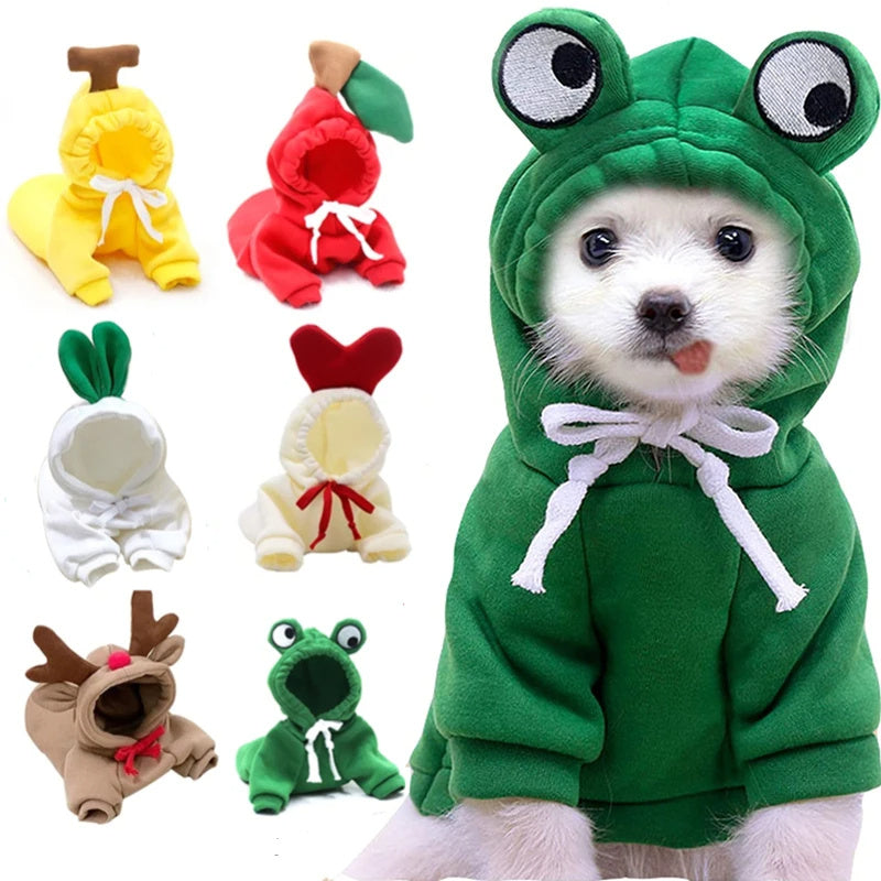 Fruit Hoodie Dog Clothes