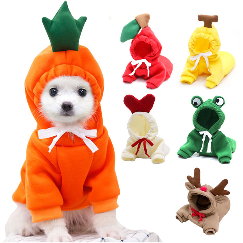 Fruit Hoodie Dog Clothes