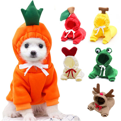 Fruit Hoodie Dog Clothes