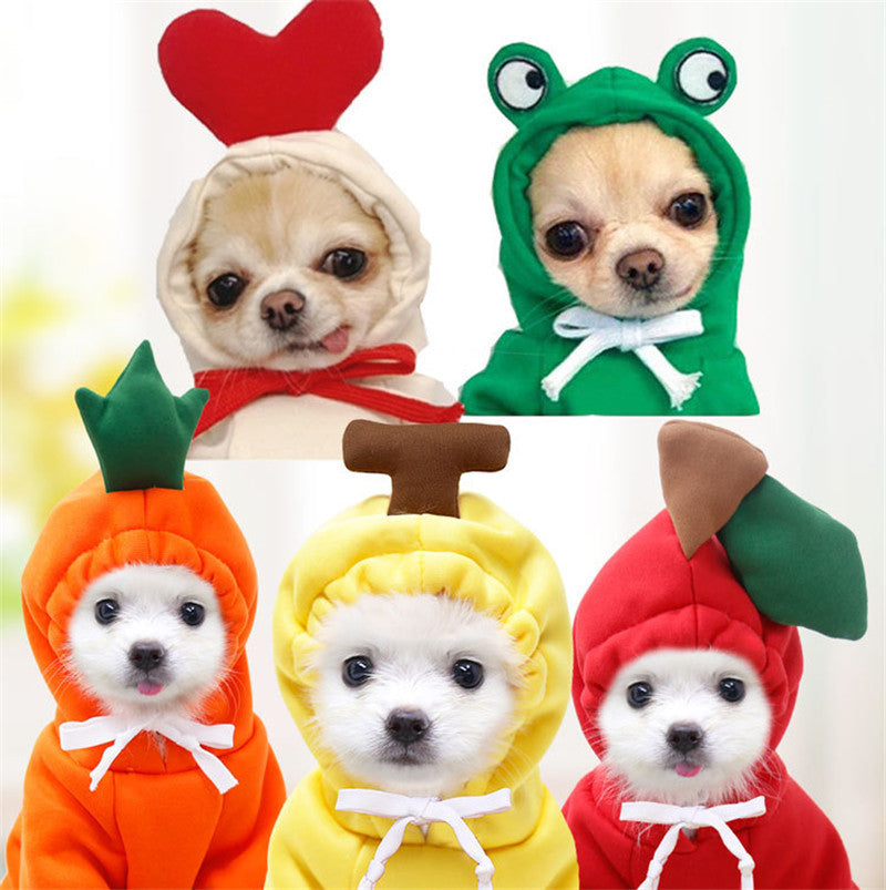 Fruit Hoodie Dog Clothes