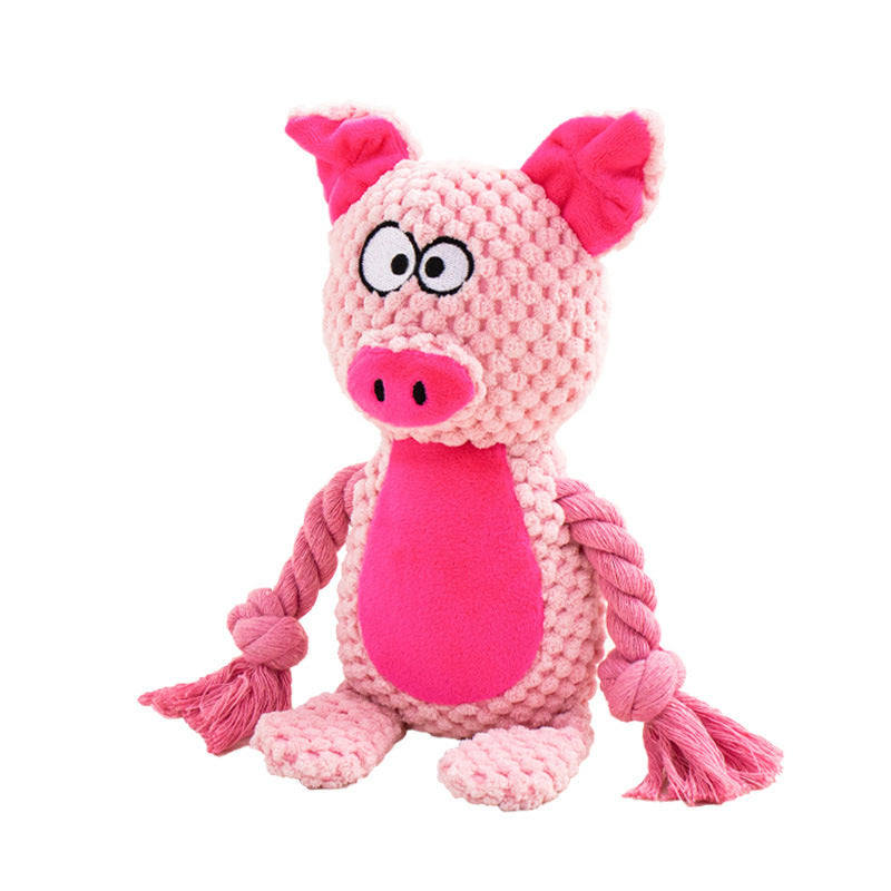 Groom Glory Interactive Plush Hippo Dog Toy