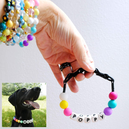 Personalized Pet Collar & Matching Bracelet Set