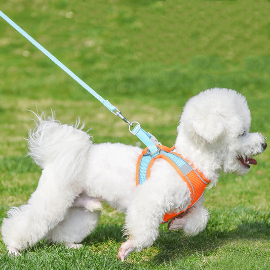 Vest Style Reflective Pet Harness & Leash Set